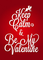 valentines day vintage lettering card background