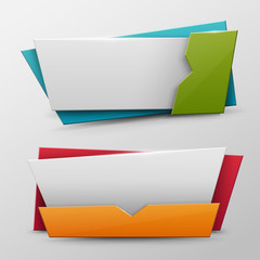 Vector banners set