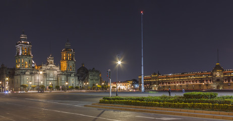 Fototapeta na wymiar Plaza de la Constitución, México D.F.