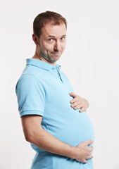 Mann ist schwanger