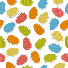 Seamless pattern with Easter eggs