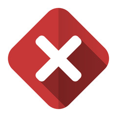 Obraz premium cancel flat icon x sign