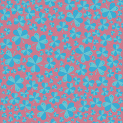 Seamless vector pattern with shamrocks St. Patrick