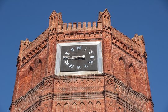 City Clock Tower in Yelets, Lipetsk region, Russia