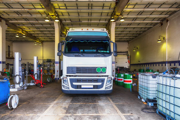 Truck or lorry repair shop service