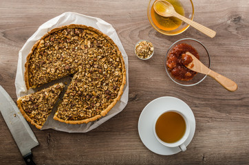 Cheesecake with honey