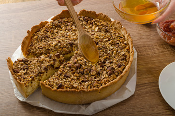 Cheesecake with honey