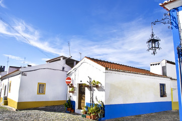Fototapeta na wymiar streets and houses of Vila Vicosa, Alentejo, Portugal