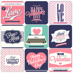 9 vintage styled Valentines day card