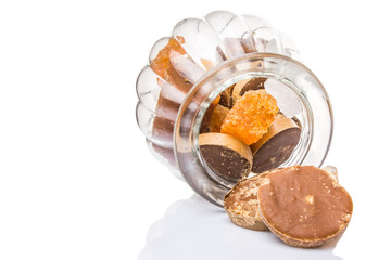 Mix sugar variety in a glass jar