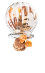 Mix sugar variety in a glass jar