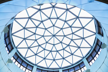 Structure of lattice of a dome over white