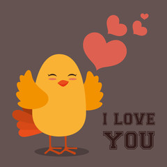 Bird design, vector illustration.