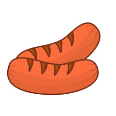 sausage isolated illustration