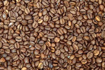 The coffee beans background