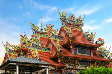 Fototapeta premium Art of Chinese temple roof