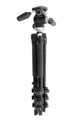 Camera tripod isolated on white