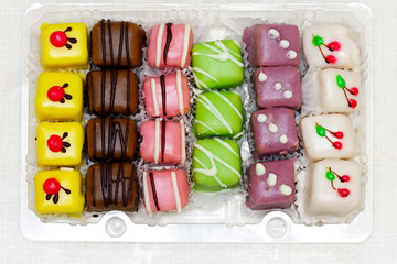Cakes in box