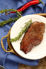 Composition with tasty roasted meat