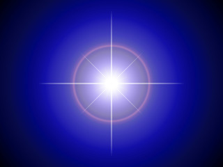 Abstract ray of lights over dark