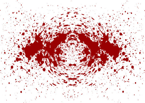 Abstract splatter blood isolate background