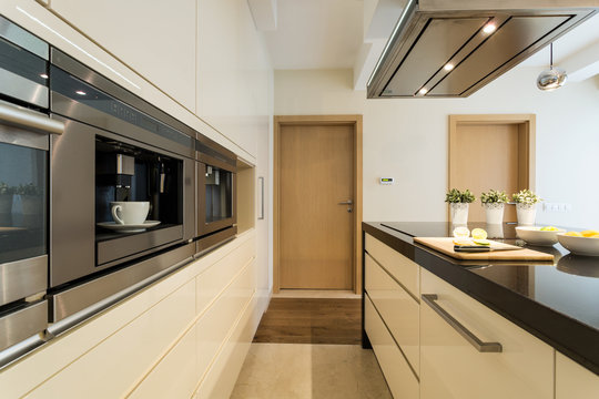 Kitchen in a modern apartment