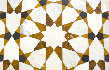 decorative marble floor background in asian temple,India