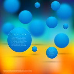 Vector Abstract geometric shape from circles.