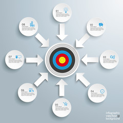 Circle 8 Arrows Circles Target