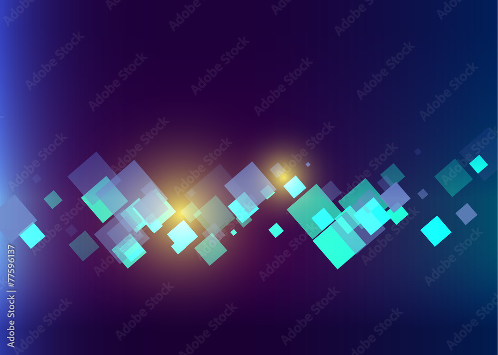 Poster abstract technology blue color vector background