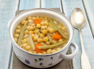 Chickpeas cooked