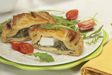 feuilleté épinard chèvre