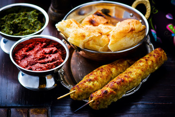 Luleh kebab ,traditional east dish
