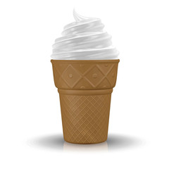 big ice cream vector