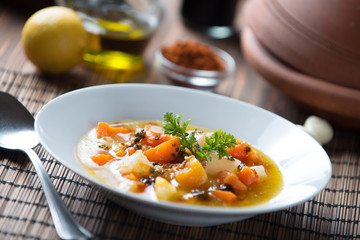 Moroccan pumpkin soup