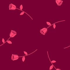 Roses seamless pattern.