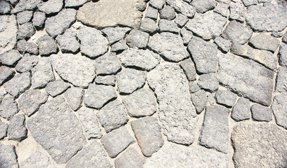 Detalle del camino al castillo de San Gabriel, Lanzarote