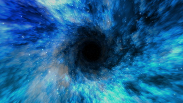 Space Wormhole Tunnel (Time Travel) 4K
