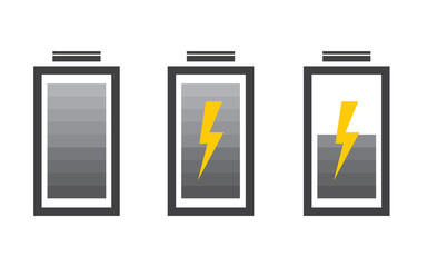 Battery icon with colorful charge level