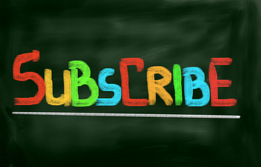 Subscribe Concept
