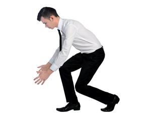 Business man pick up