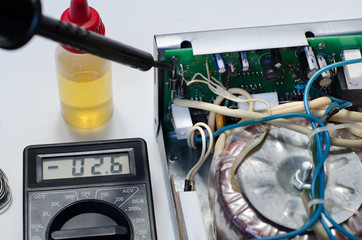 Soldering a circuit board