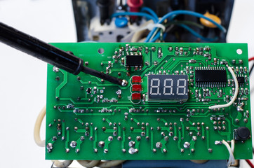 Soldering a circuit board