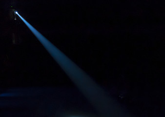 Stage Spotlight with Laser rays - obrazy, fototapety, plakaty