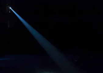 Gordijnen Stage Spotlight with Laser rays © hxdyl