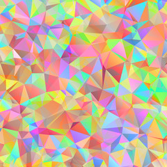 Colorful pattern with chaotic triangles