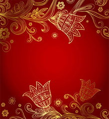 Greeting card for wedding or valentine day