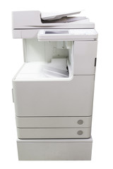 Copier Photocopy machine on White background