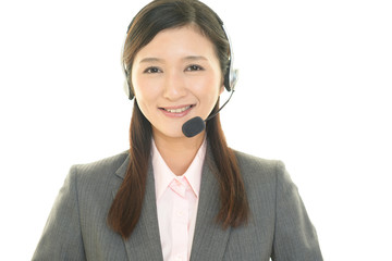 笑顔のオペレーター