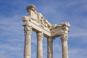 view of columns